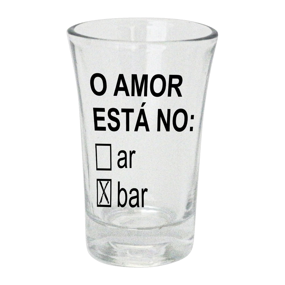 Copo shot — O amor está no bar