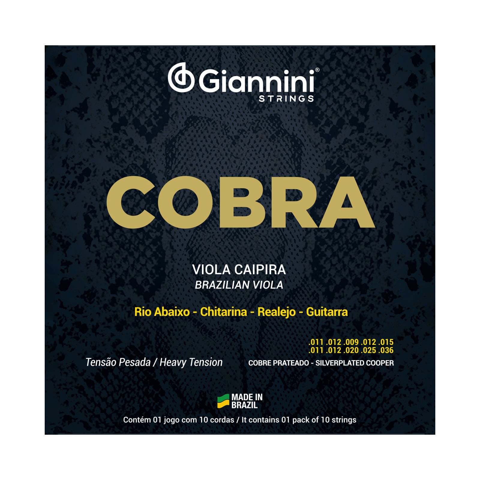 Encordoamento Viola Aço Cobra GESVP