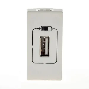 Módulo Carregador Legrand Pial PLUS+ 1X USB 1500MA 1M Branco