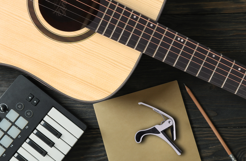 Capotraste para Violão em Alumínio - Prata