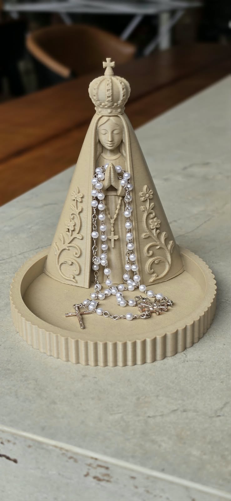Porta-Terço Nossa Senhora Aparecida – Impressão 3D em PLA - Imagem 2