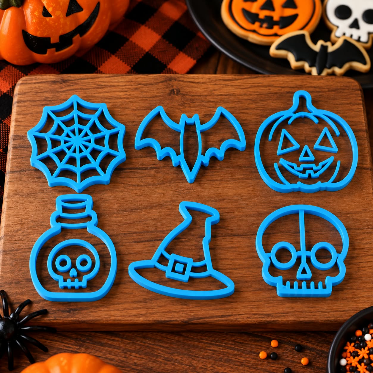 Kit Cortadores de Biscoito Halloween – Impressão 3D em PLA - Imagem 4
