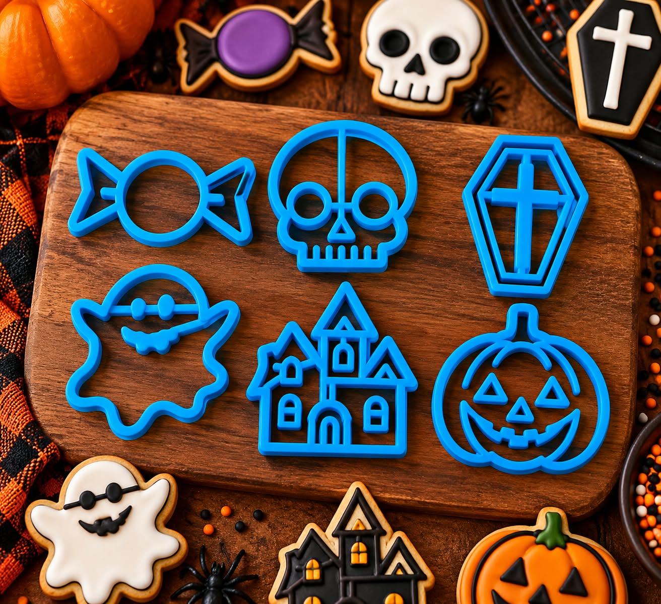 Kit Cortadores de Biscoito Halloween – Impressão 3D em PLA - Imagem 2